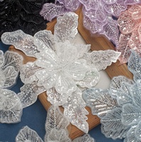 Applique Bustier de Mariée Brodé 3D sur Mesure, Perles et Strass, Paillettes pour Danse Lyrique et Vêtements de Mariée