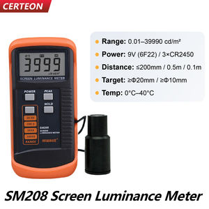 SM208E เครื่องวัดความสว่างหน้าจอแบบพกพา RGB LCD <span class=keywords><strong>LED</strong></span> แผง แสงดิจิทัล การปรับเทียบ ถือค่าสูงสุด ทดสอบ เครื่องวัดความสว่าง - Product Image 3