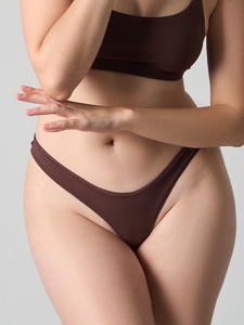 CNSHELL <span class=keywords><strong>Perizoma</strong></span> a Vita Media Effetto Seconda Pelle Morbido come un Nuvolo, Mutandine Sexy in Cotone Altamente <span class=keywords><strong>Elastico</strong></span>, Comode e Traspiranti - Product Image 1