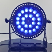 Projecteurs LED RGBWAUV Zoom Parcan 24 LED PAR64 avec zoom motorisé, contrôle DMX, refroidissement silencieux, pour location événementielle