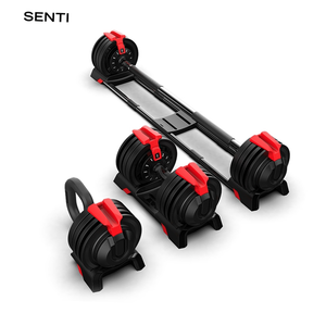 Ensemble d'haltères en acier inoxydable <span class=keywords><strong>GOCHA</strong></span> GC-112 pour la musculation à domicile et en salle de sport, réglables 18KG/24KG/32KG/40KG - Product Image 1