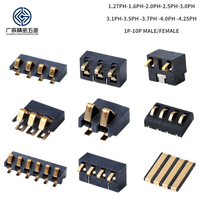 2,5mm 3,0mm Rastermaß Federkontakt-Steckverbinder 2 3 4 5 6 7 8 Pin Buchse Stecker SMD Lithium-Batterie-Anschlüsse für Stromversorgung