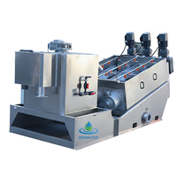 Déshydrateur automatique à vis continue pour eaux usées textiles – Machine de déshydratation de boues à haute sécheresse