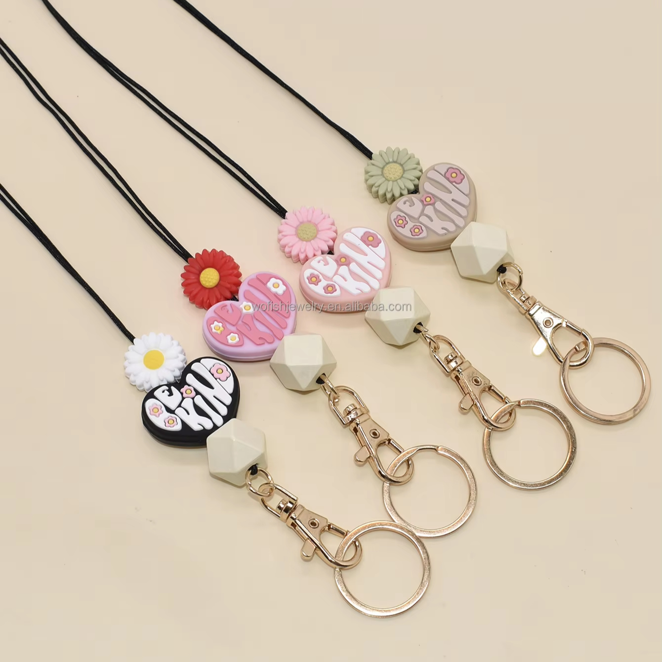 Wrist Straps Hand Lanyard Silicone Charms for Mobile Phone Camera Keys Cord Chain Cute Lanyard Keychain Keycord Hanging Rope Image 4