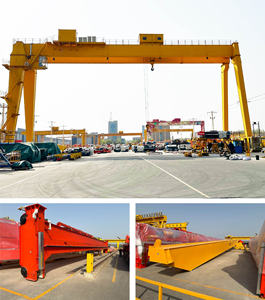 رافعة جسرية كبيرة ذات عارضة مزدوجة من الفولاذ عالي الجودة مع عربة ونش وتحكم لاسلكي - Product Image 3