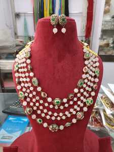 Nouveaux bijoux indiens perles longue pierre de verre goutte Mala haute qualité verre multicolore perles à la main produit en vrac collier - Product Image 2