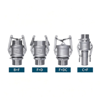 Raccord rapide à gorge excentrique en acier inoxydable forgé, norme ISO, à faible pression, avec capuchon anti-poussière, pour applications industrielles eau et gaz