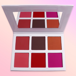<span class=keywords><strong>Palette</strong></span> di fard a 6 colori all'ingrosso per il trucco fard <span class=keywords><strong>Palette</strong></span> di fard in polvere pressata Private Label <span class=keywords><strong>Palette</strong></span> di fard vegano per la pelle profonda