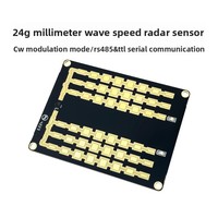 Modul Radar Kecepatan Kendaraan Gelombang Milimeter 2.4 GHz LD2415H Sensor Pengukuran Kecepatan Jarak Jauh Komunikasi Daratan