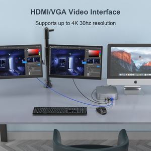 <span class=keywords><strong>Hub</strong></span> <span class=keywords><strong>USB</strong></span> <span class=keywords><strong>C</strong></span> avec boîtier de disque dur SATA sans outil pour Station d'accueil <span class=keywords><strong>Mac</strong></span> Mini <span class=keywords><strong>M1</strong></span> - Product Image 4