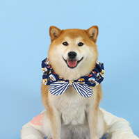 Mode écharpe personnalisée pour chien en gros chien impression écharpes à la mode classique collier de chien avec nœud