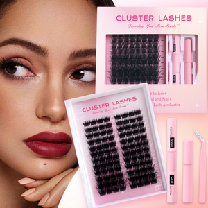 2025年トレンド新作 カスタム再利用可能防水ファイバークラスターラッシュキット プライベートラベル 高品質ラッシュトレイ ブラック - Product Image 1