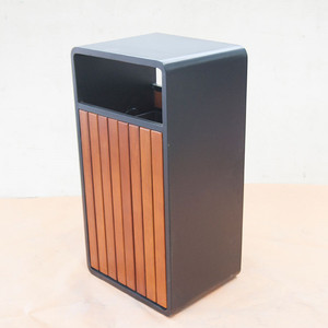 Contenedor <span class=keywords><strong>de</strong></span> <span class=keywords><strong>Basura</strong></span> para Exteriores <span class=keywords><strong>de</strong></span> Acero y Madera, <span class=keywords><strong>Cubo</strong></span> <span class=keywords><strong>de</strong></span> <span class=keywords><strong>Basura</strong></span> para Calle, Parque, Ciudad, Contenedor <span class=keywords><strong>de</strong></span> Reciclaje, <span class=keywords><strong>Cubo</strong></span> <span class=keywords><strong>de</strong></span> <span class=keywords><strong>Basura</strong></span> Público - Product Image 4