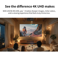 Proyector Láser DLP Optoma UHZ36 4K UHD, 3500 Lúmenes, HDR, 30000H, Cine en Casa, Pantalla Grande de 300 Pulgadas