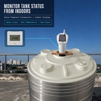Jauge de Niveau de Réservoir d'Eau Ultrasonique Sans Fil avec Capteur Automatique, Thermomètre et Surveillance de Haute Précision