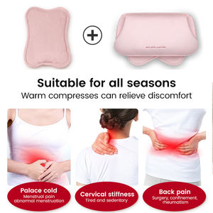 Bolsa de Agua Caliente Recargable EDON, Calentador de Manos para Alivio del Dolor, Botella de Agua Caliente Eléctrica - Product Image 3