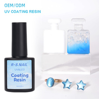 R S Nail Best Seller Uv Revêtement Résine Cristal Clair Type Dur Colle 15g Kit De Résine Époxy Ultraviolet Durcissement Diy Art Pendentifs
