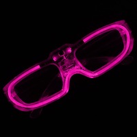 Lunettes LED clignotantes fantaisie populaires en forme de cœur rouge, bleu, vert, blanc pour fêtes, mariages et événements