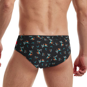 थोक सांस गर्मियों Swimwear के Beachwear मुद्रण Tricot पॉलिएस्टर स्पैन्डेक्स कस्टम लोगो डिजाइनर Mens तैरना कच्छा - Product Image 3