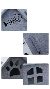 Haustierbett Hersteller Eigenmarke Produkt orthopädisches Hundebett flauschiges Haustierfilz-Haus - Product Image 6