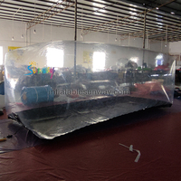 Protection de voiture intérieure transparente, stockage, capsules latérales pour voitures, tente de toit, housse de voiture gonflable, vitrine de voiture