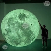 Ballons gonflables géants LED Lune Planète, imprimés UV, étanches, pour la publicité événementielle et les décorations