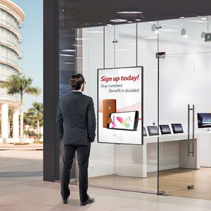 Màn hình kép kỹ thuật số biển hiển thị treo trần gắn quảng cáo mỏng cho cửa sổ cửa hàng hai mặt - Product Image 3