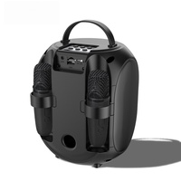 Haut-parleur de plafond sans fil avec lumières LED RGB, microphone intégré USB, alimenté par batterie, Boombox