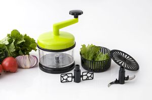 Cortador y triturador manual de verduras multifunción para cocina, picadora doméstica para mezclar y rebanar verduras - Product Image 5