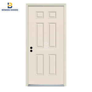 32 pulgadas X 80 en 6 Panel Colonist Imprimado mano derecha texturizada núcleo sólido moldeado compuesto MDF puerta Interior precolgada única - Product Image 4