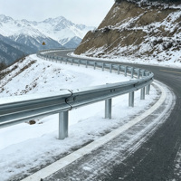 Barrière de sécurité routière en acier au carbone haute résistance pour autoroute, certifiée ISO, fournisseur certifié