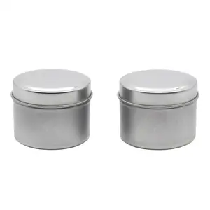 Round Metal Containers For Party Favors Candle Making Spices Gifts 2Oz Gold Tin