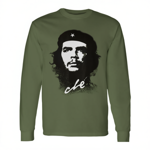 Camiseta de manga larga Che Guevara con cuello redondo, unisex, diseño Revolución Rebelde Cuba - Product Image 2