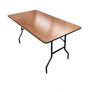 <span class=keywords><strong>Tavolo</strong></span> Pieghevole <span class=keywords><strong>Moderno</strong></span> per Banchetti, Ristoranti ed Eventi, in Legno Compensato, Rettangolare, per Matrimoni e Cene - Product Image 6