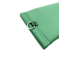 Pochette pour lunettes en microfibre personnalisée étui à lunettes à double poche pour lunettes de soleil sac à clip avec tissu pour lentilles