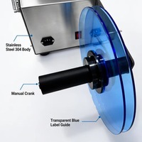 Machine d'étiquetage de bureau auto-adhésive semi-automatique pour bouteilles rondes