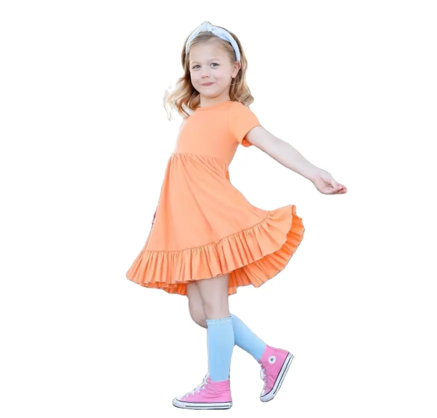 Großhandel Mädchen Hot Sale Smocked Kleid Mädchen Kleid Baumwolle Designs Kleidung Kinder Mädchen Kleid