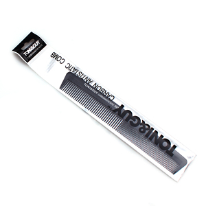 Peine de Fibra de Carbono Negro Recto de Alta Calidad, Antiestático, Profesional para Peinado y Corte de Cabello en Salón y <span class=keywords><strong>Barber</strong></span>ía - Product Image 4