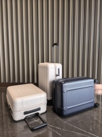 Valise de voyage légère en PC, valise de voyage compressée sous vide, bagage cabine léger en PC
