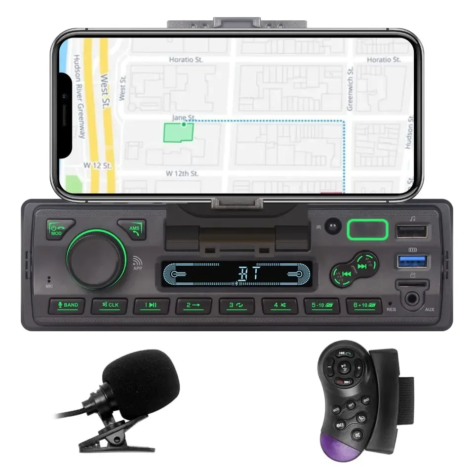 بيع مباشر من المصنع راديو سيارة 1 Din راديو رقمي بلوتوث مشغل MP3 صوت راديو FM مع إدخال داش AUX