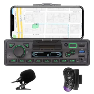 厂家直销汽车收音机1 Din数字BT收音机立体声MP3播放器调频收音机音频带仪表板辅助输入