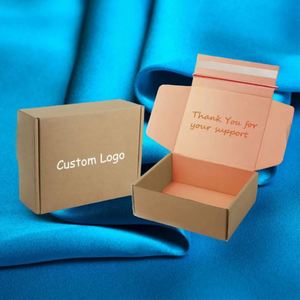 Custom Printed Logo Matt Lamination Biodegradable Corrugated Cardboard Mailer <b>Box</b> with 4c Offset Printing for Clothing Shipping - Product Image 3