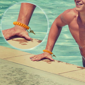 Muñequera estirable, llavero de muñeca, llavero de muñeca, espiral Flexible de resorte, banda de bobina de muñeca, soporte de pulsera, llavero - Product Image 5