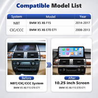 Pantalla Multimedia CodeLynk 1920*720 para BMW X5 X6 F15 E70 E71 2008-2017 NBT CIC CCC, Carplay Inalámbrico 4 en 1, Pantalla Táctil