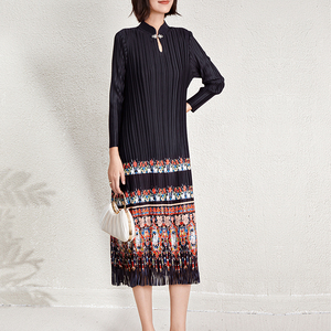 Robes pour femmes 2026, robes élégantes décontractées, robes plissées Miyake - Product Image 3