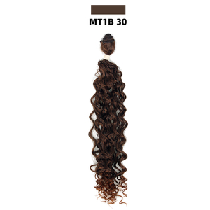 Set di Ciocche di Capelli FUTURA in Fibra di Alta Qualità, Ricci Ariel 24 Pollici, Texture Morbida e Elastica, Colore Biondo e Marrone con Riflessi per Donne - Product Image 6