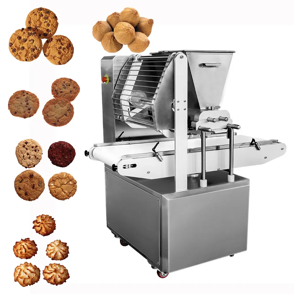 बेकरी के लिए फैक्टरी मूल्य वाणिज्यिक स्वचालित बिस्किट क्रिस्पी कुकी केक जमाकर्ता भरने वाली प्रेस मशीन