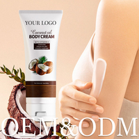 Private Label Vegan Collageen Fruit Kruiden Verlichtende Verzorgende Kokosolie Vitamine E Huidverzorgende Verhelderende Body Cream