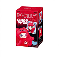 Mainan Grosir Lintas Negara POP MART Molly Yuqi Seri 1/8 Action Figure, untuk Koleksi dan Hiasan Meja