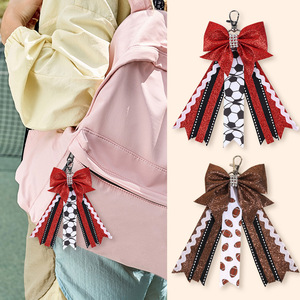 7 Inch Wholesale Elastic <strong>Hair</strong> <strong>Band</strong> OEM/ODM Customized Logo <strong>Hair</strong> Bows <strong>Girls</strong> Ponytail Holder Cheer Bows - Product Image 5
